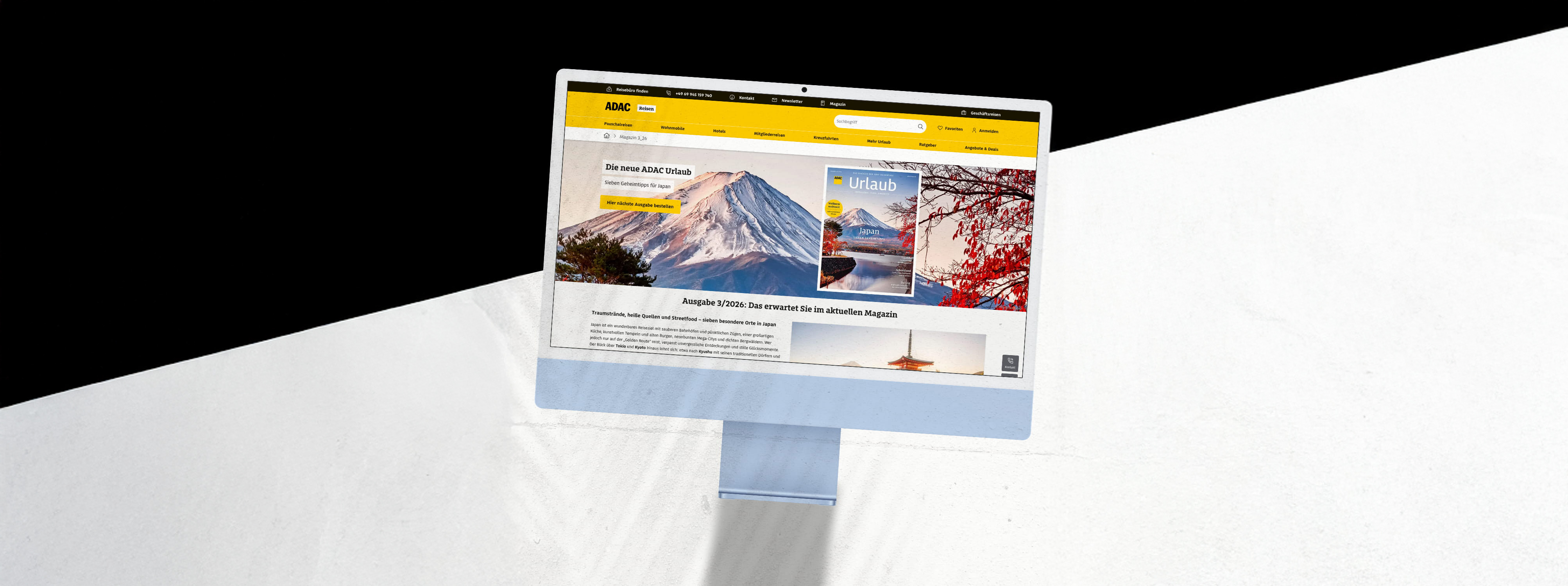 ADAC Urlaub Website Redesign