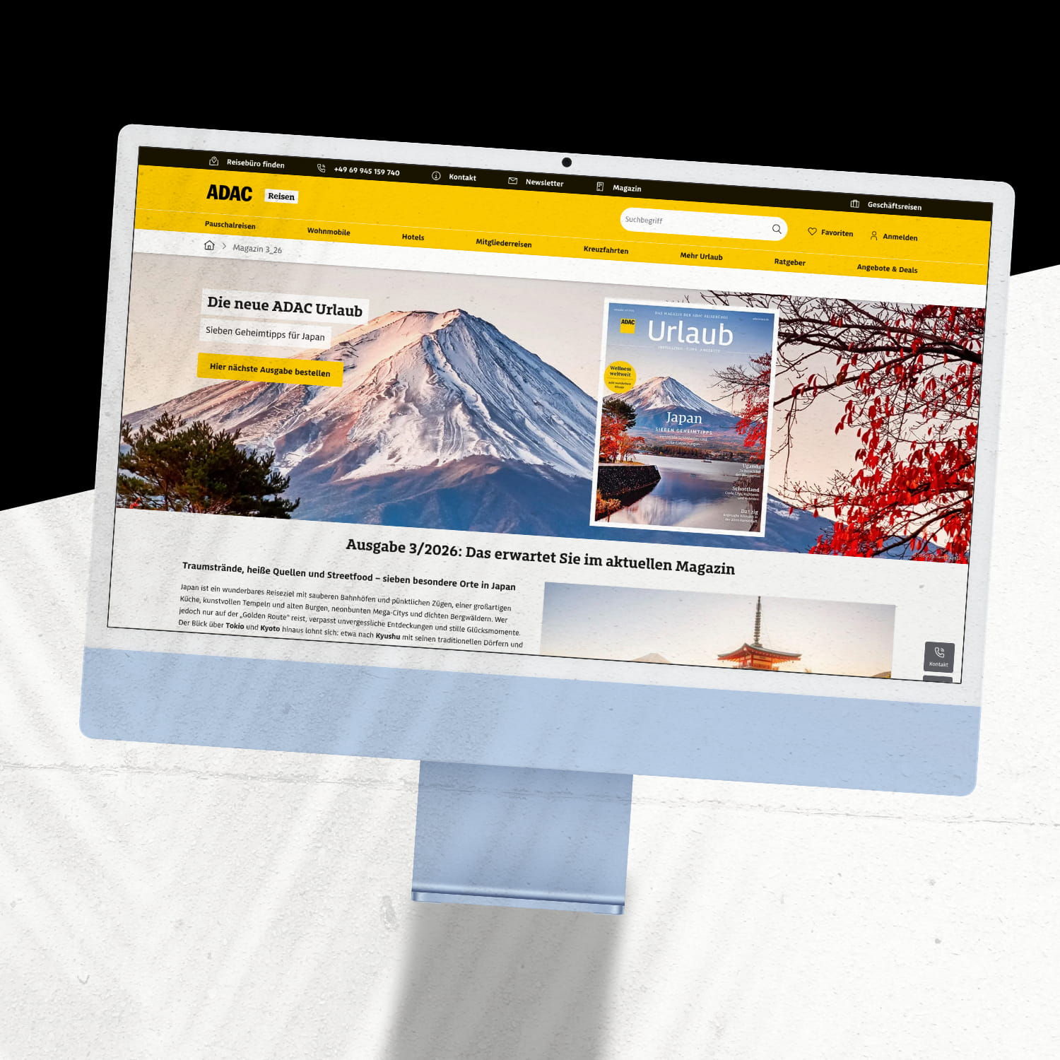 ADAC Urlaub Website Redesign